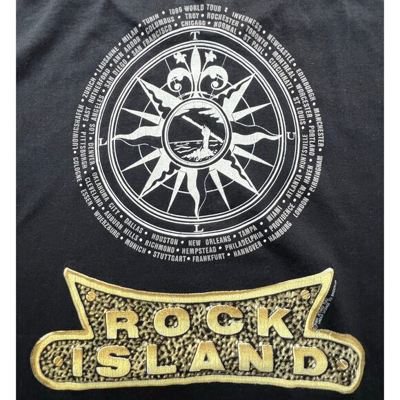 Vintage Jethro Tull Rock Island Ocean Porthole 80s Band Tee TShirt Single Stitch - Picture 8 of 11